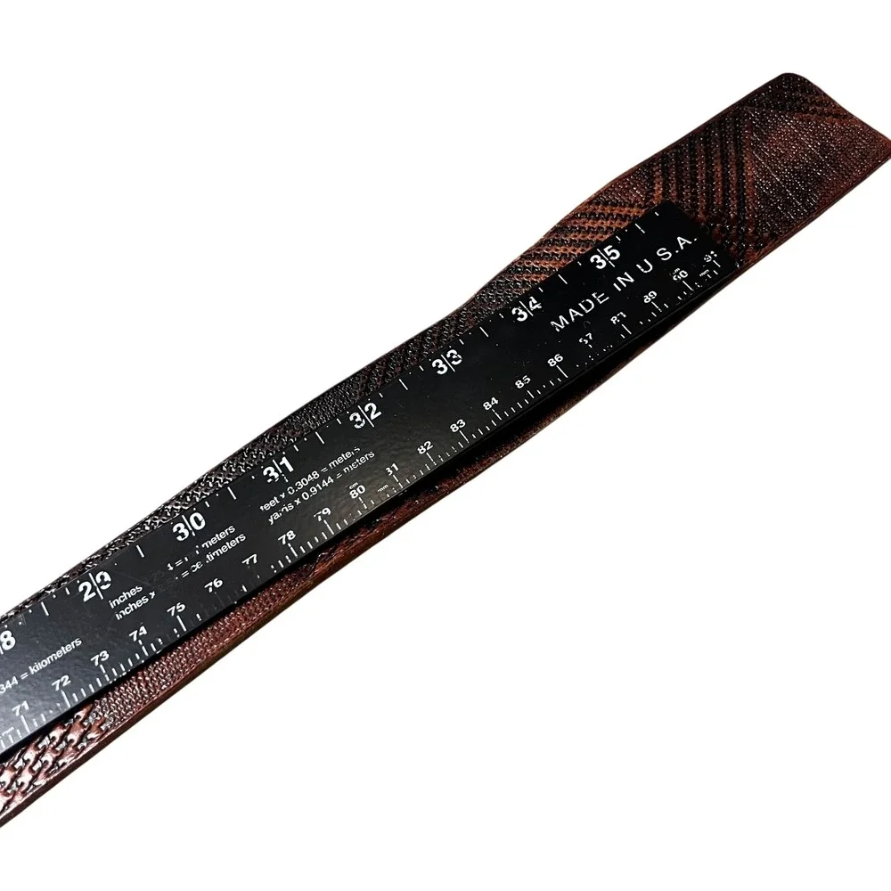 Fossil‎ Mens Brown Textured Genuine Leather Belt Size 32 MB663520132